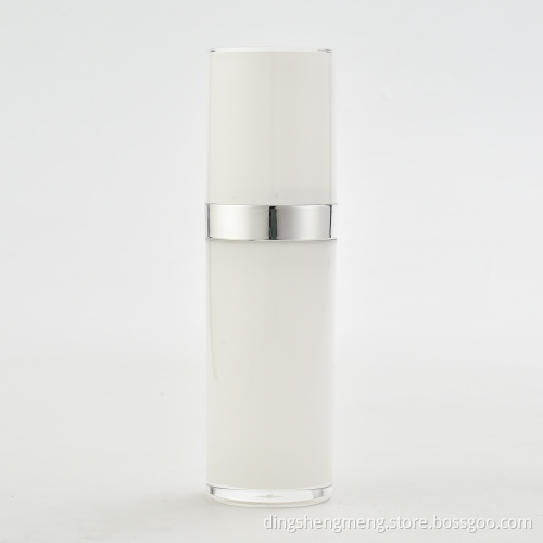 cosmeticque containers packaging double wall lotion bottle gold colar bottles